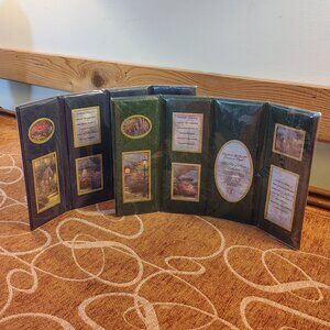 Set 2 Thomas Kinkade Folding Picture Frame Screens "A Quiet Evening" Sealed New